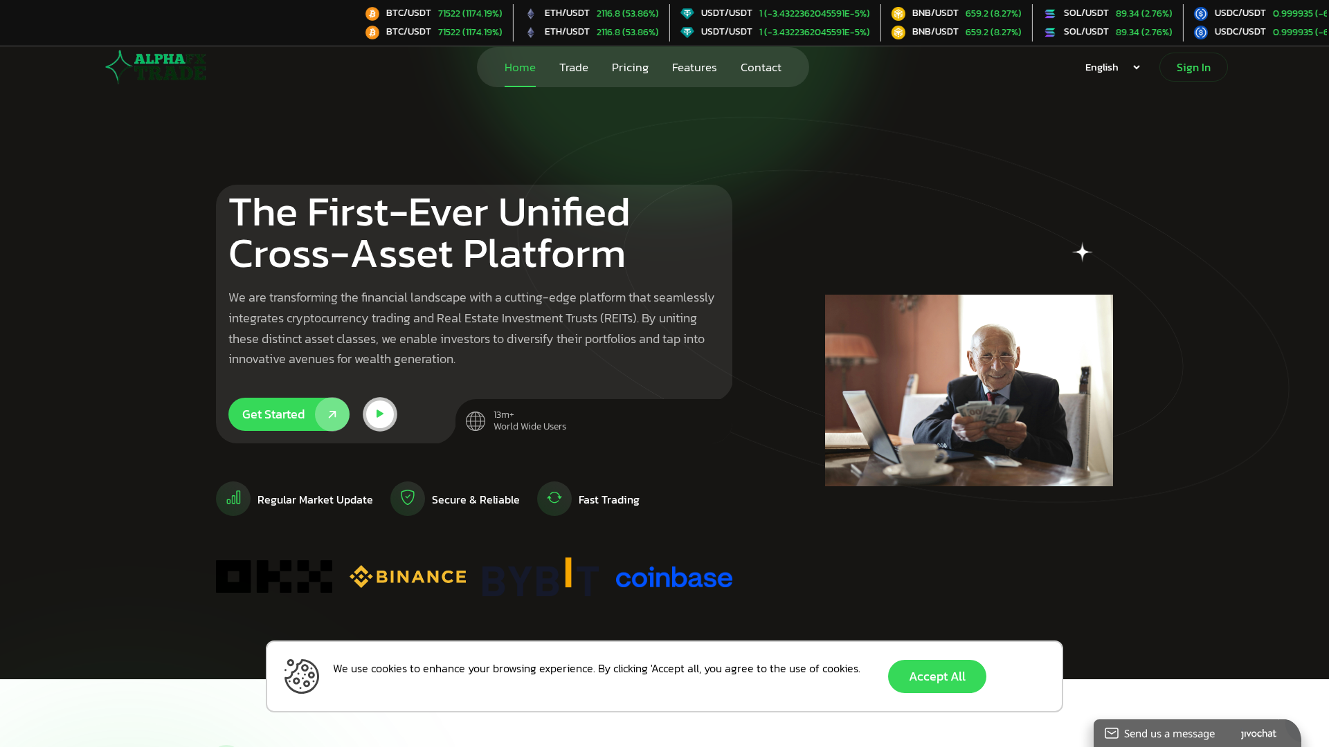 Screenshot of alphafxcapital.xyz