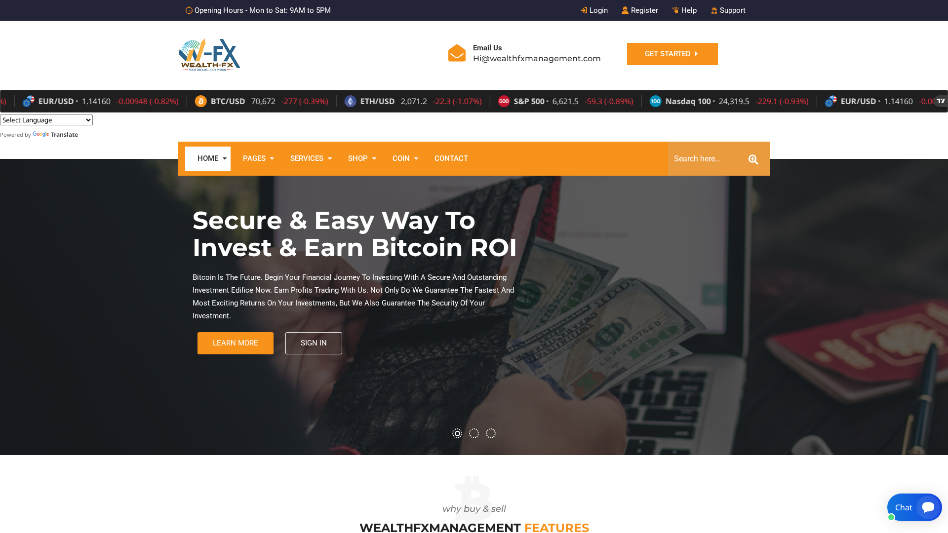 Screenshot of wealthfxmanagement.org