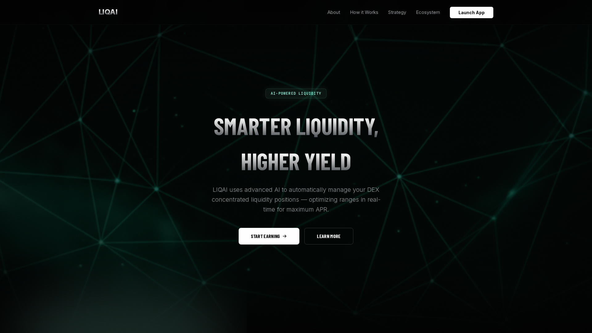 Screenshot of liq-ai.xyz