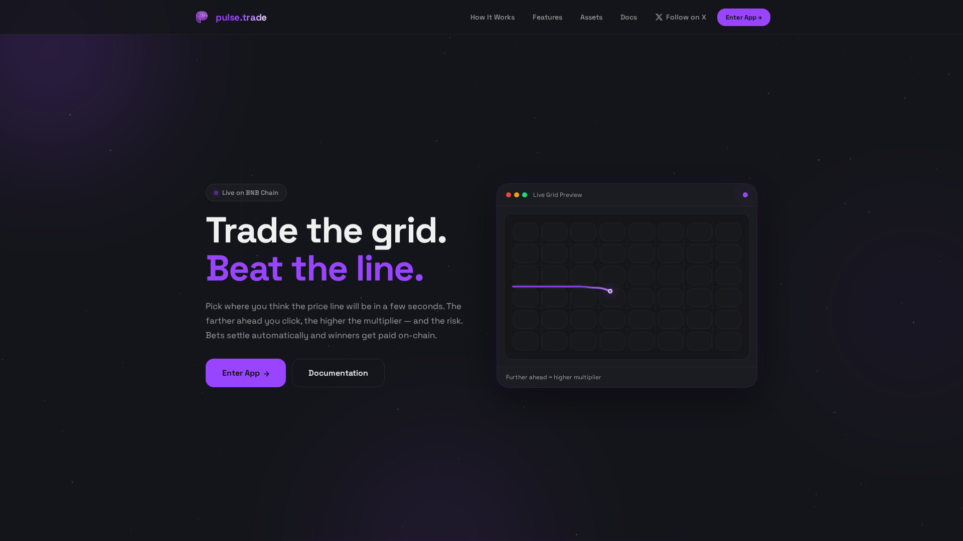 Screenshot of pulsetrading.org