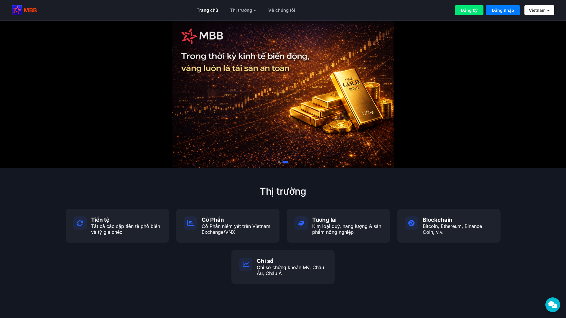 Screenshot of mbbank888.com