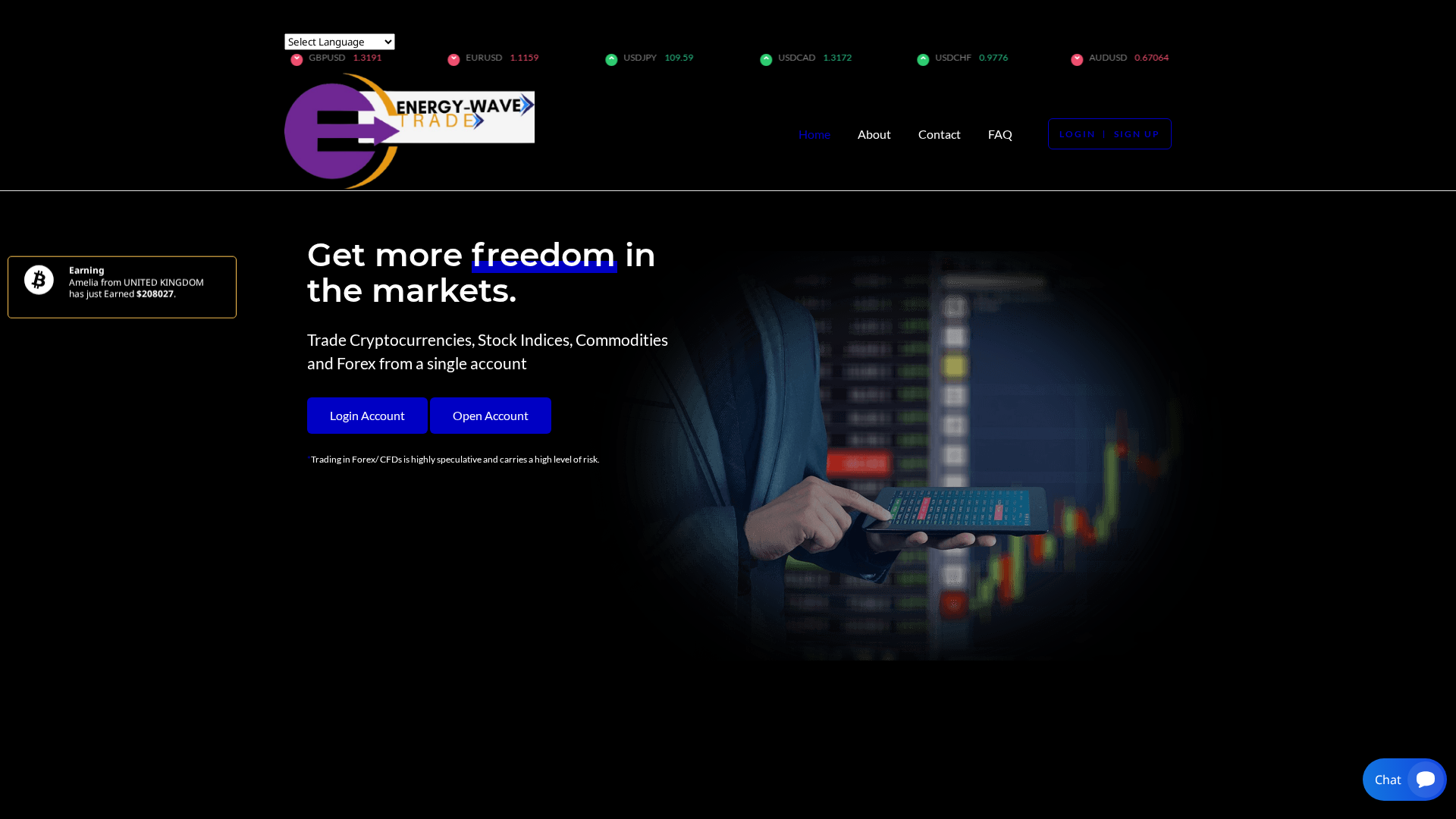 Screenshot of energywave-t.com