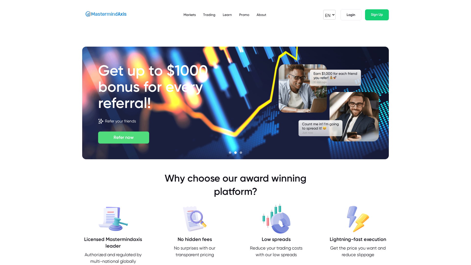 Screenshot of mastermindaxis.com