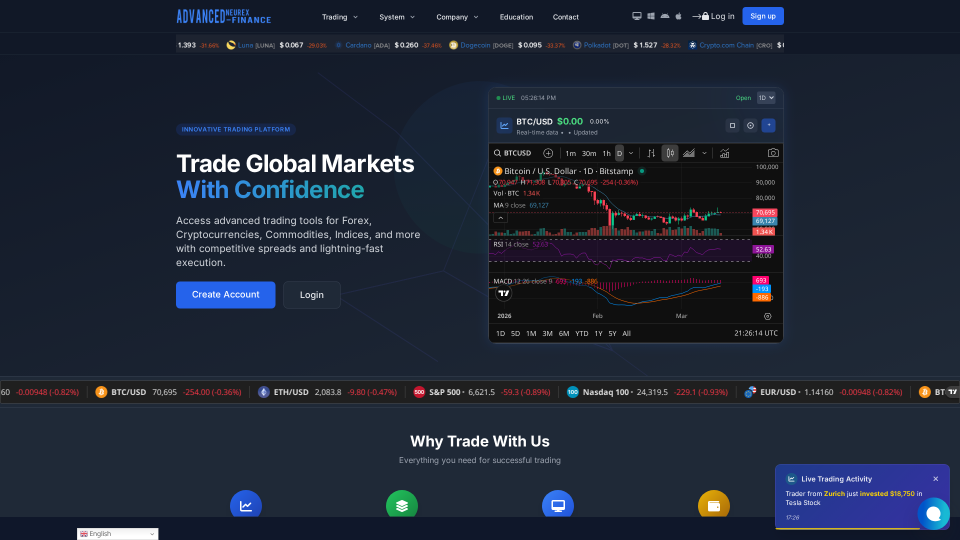 Screenshot of advancedneurexfi.cc
