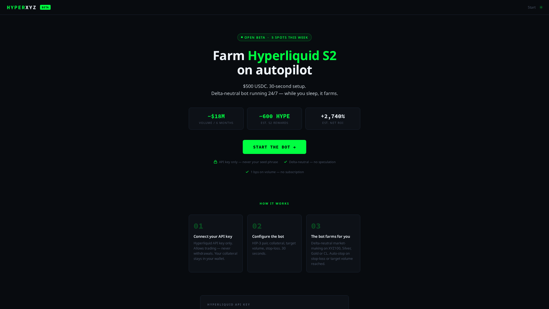 Screenshot of hyperxyz.trade