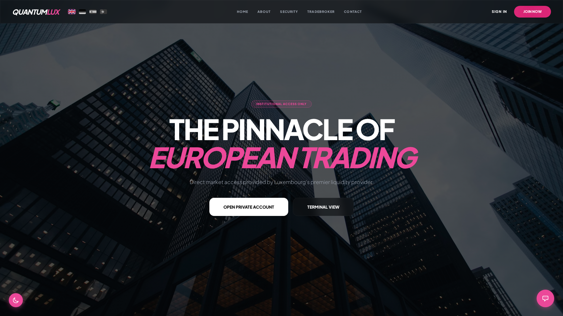 Screenshot of quantumlux.online