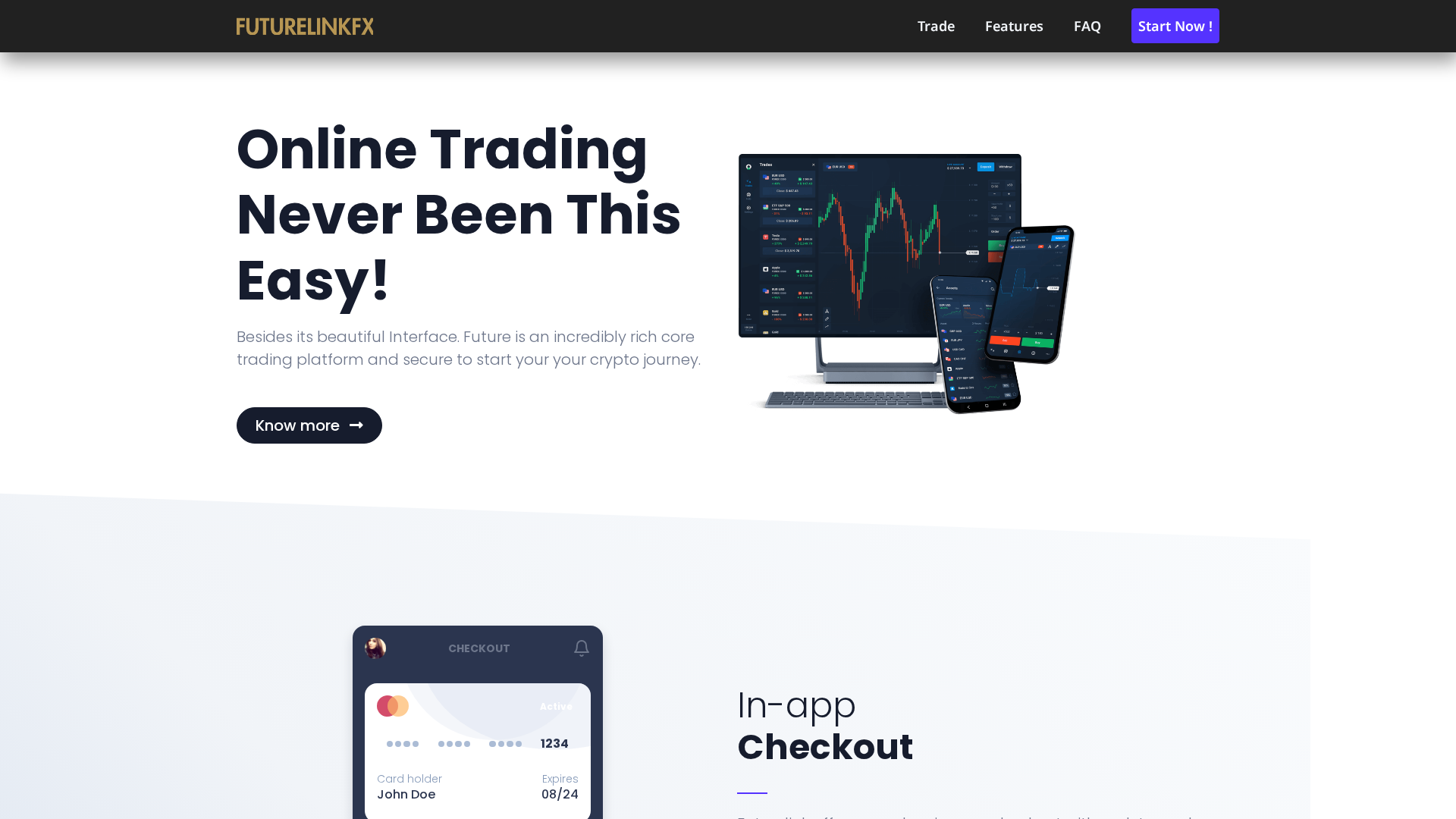 Screenshot of futurelinkfx.com