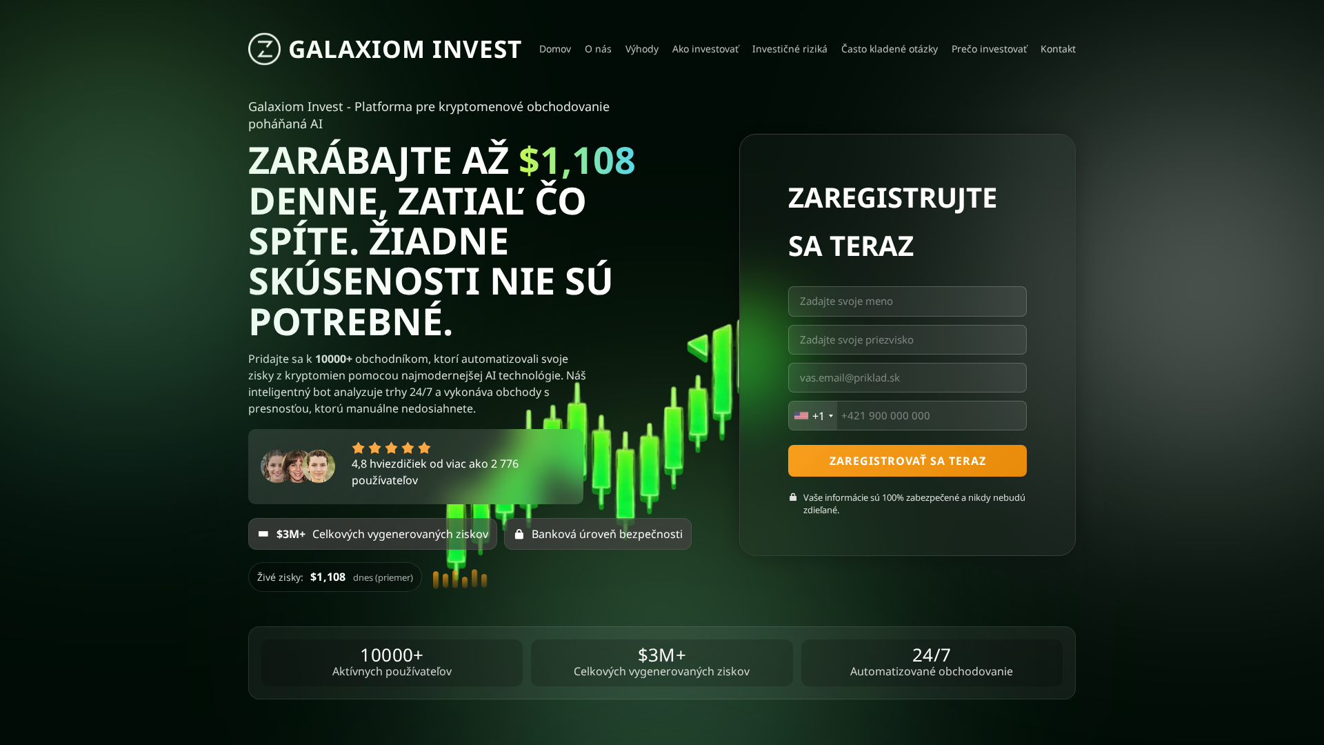 Screenshot of galaxiominvest.net