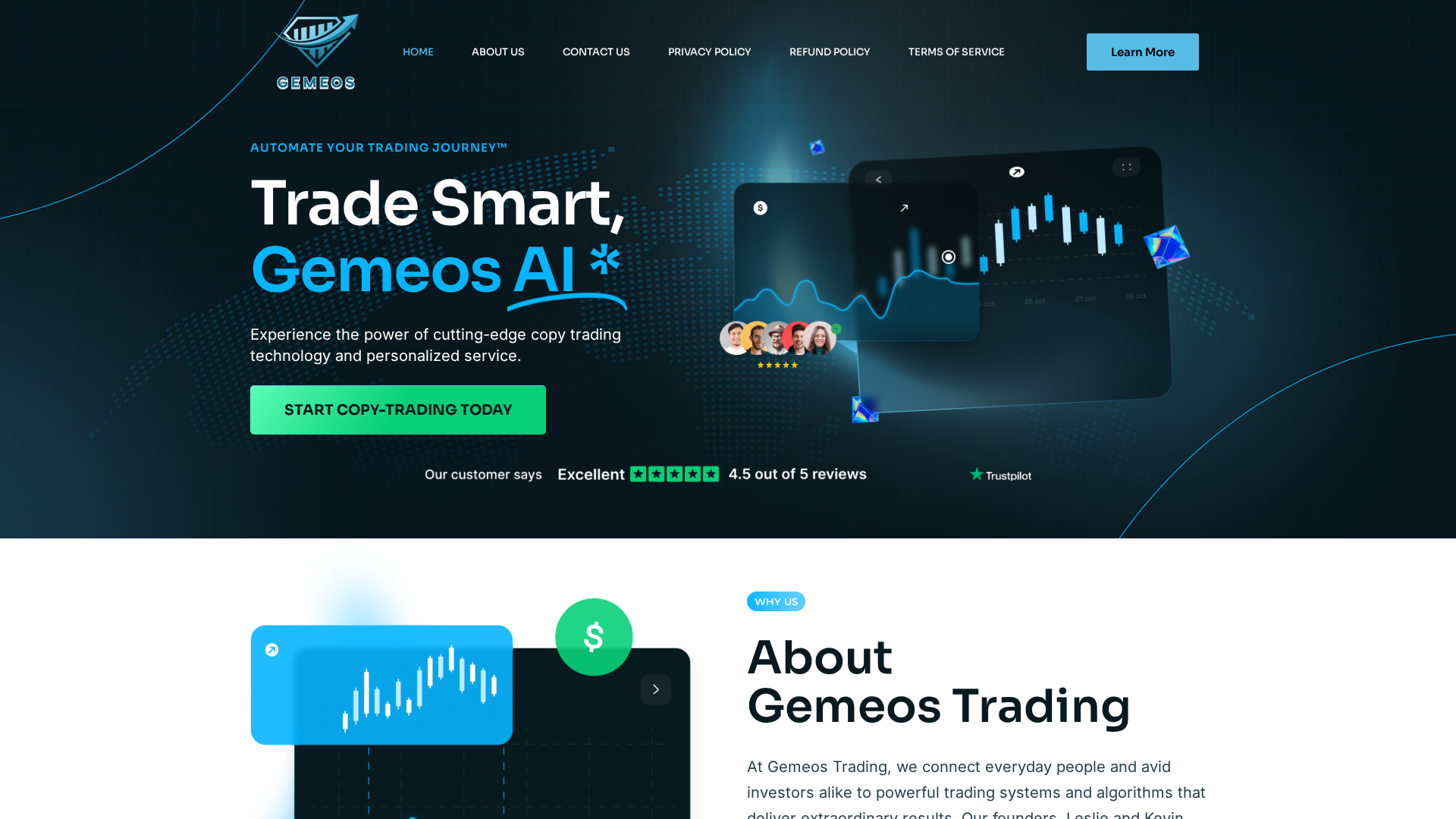 Screenshot of gemeostradingllc.com