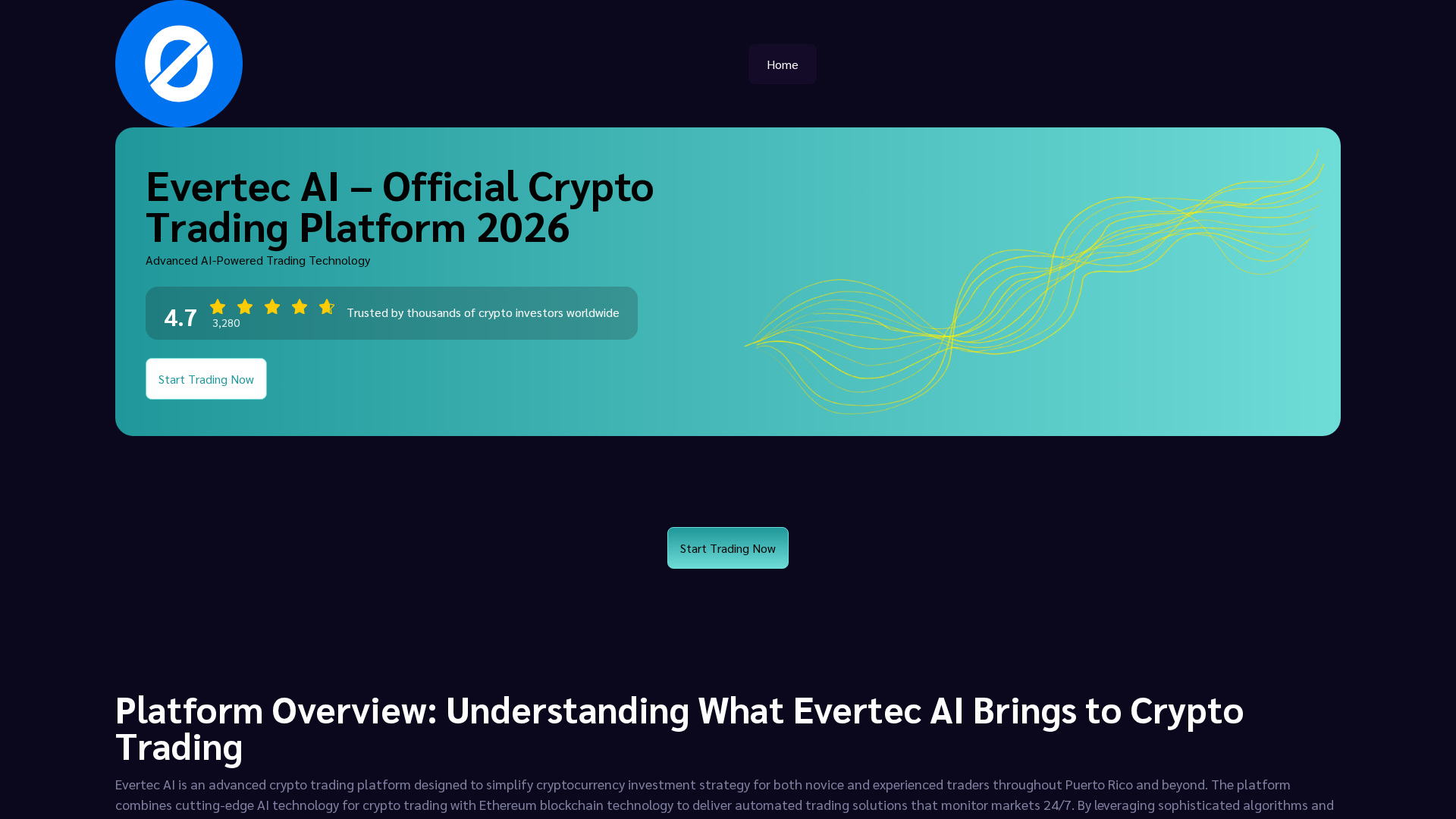 Screenshot of evertec-ai.com
