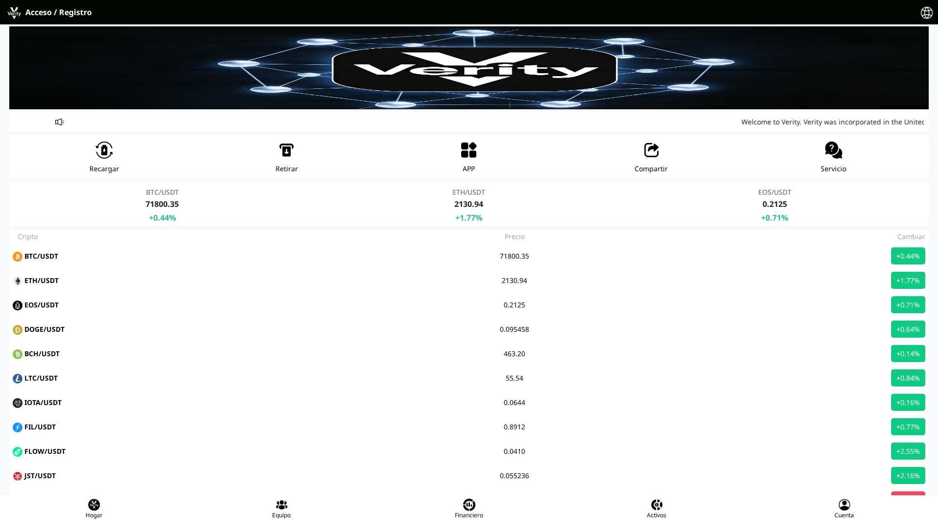 Screenshot of verityex.top