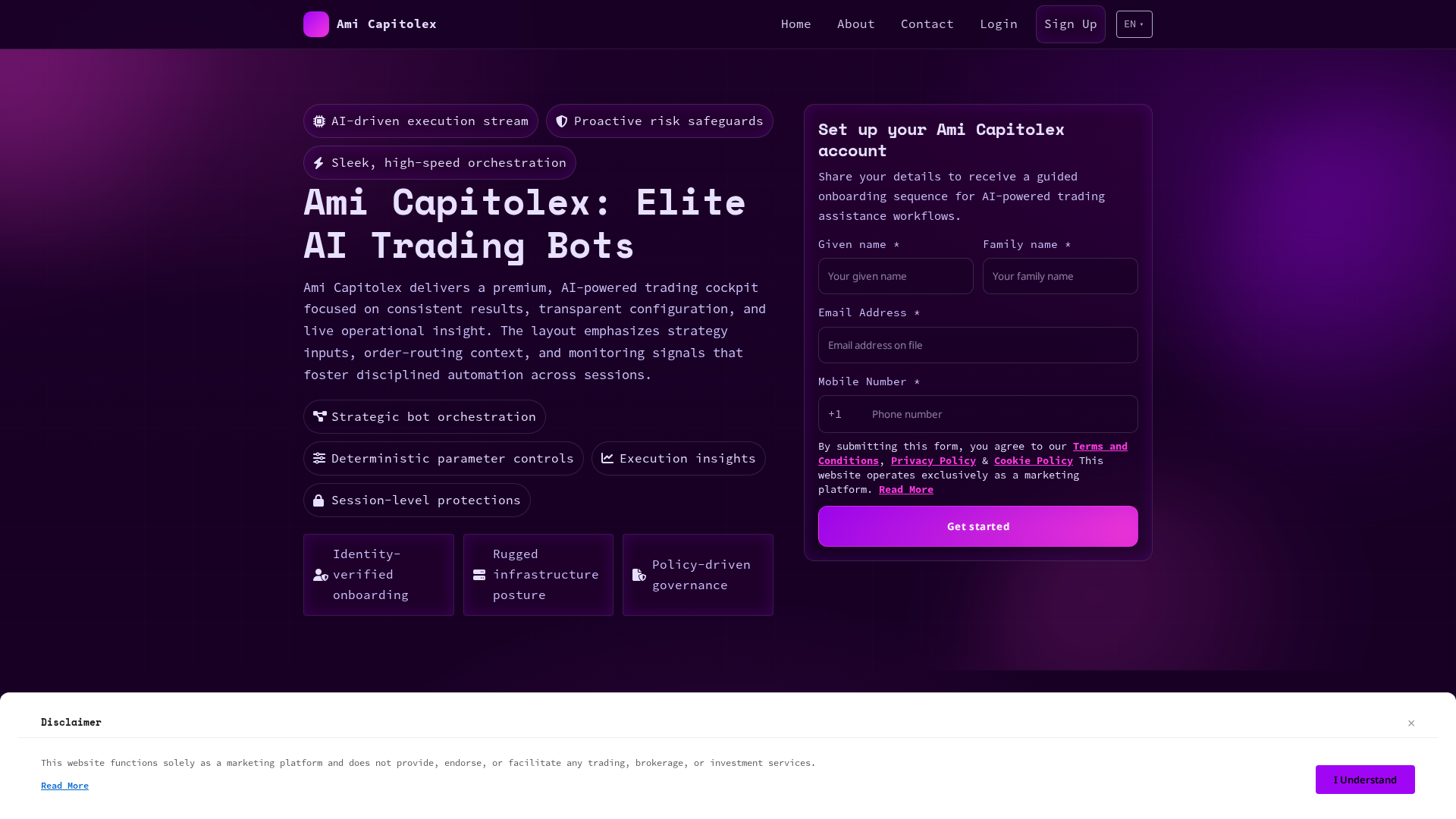 Screenshot of amicapitolex.digital