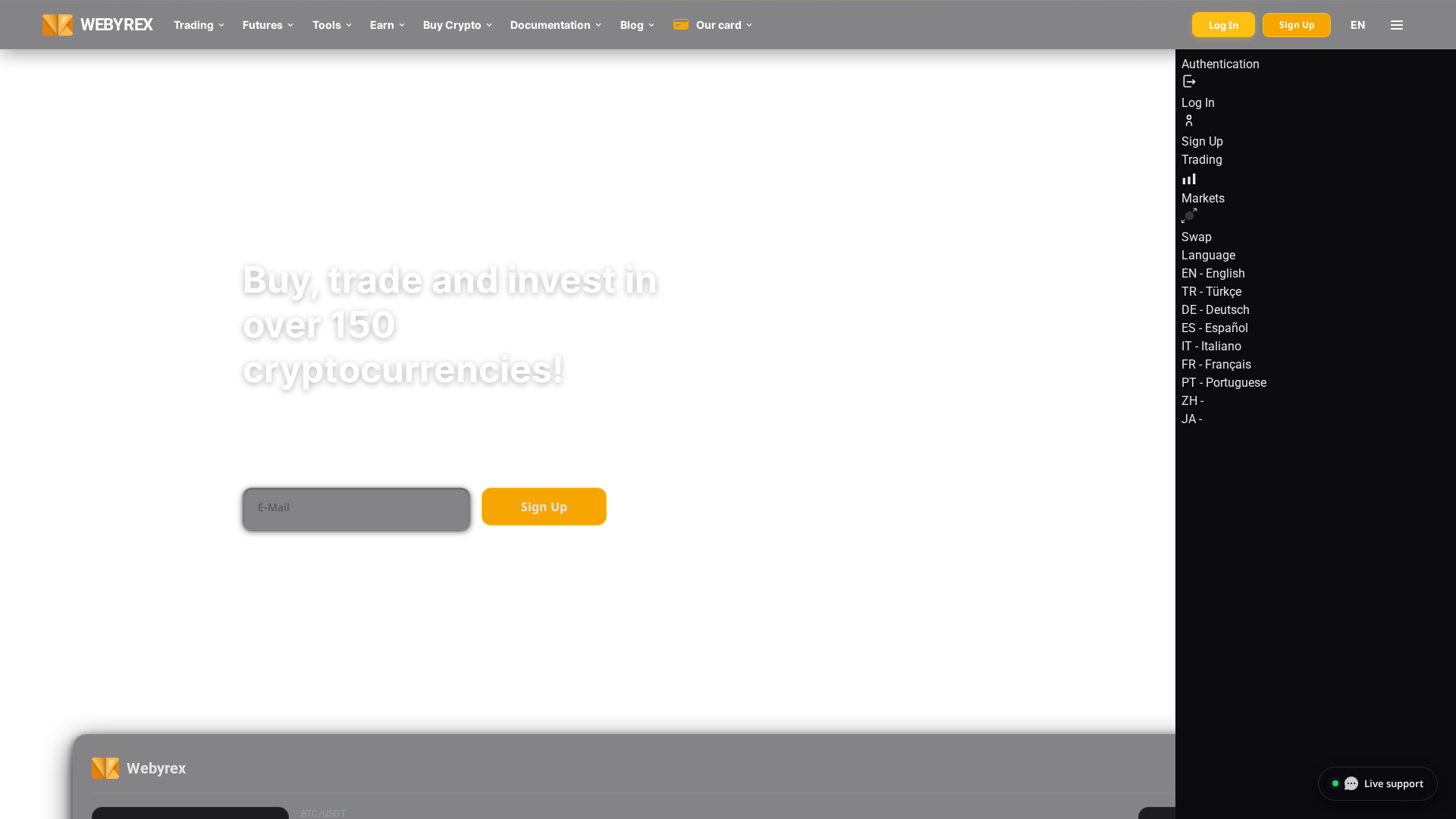Screenshot of webyrex.tech