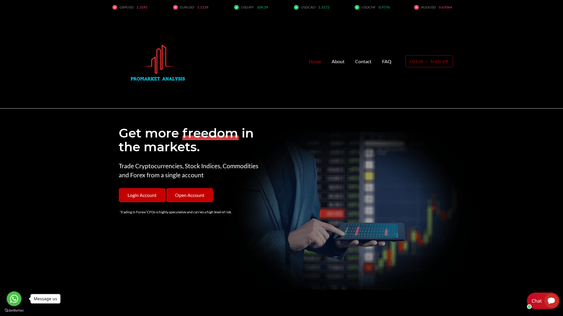 Screenshot of promarketanalysis.live