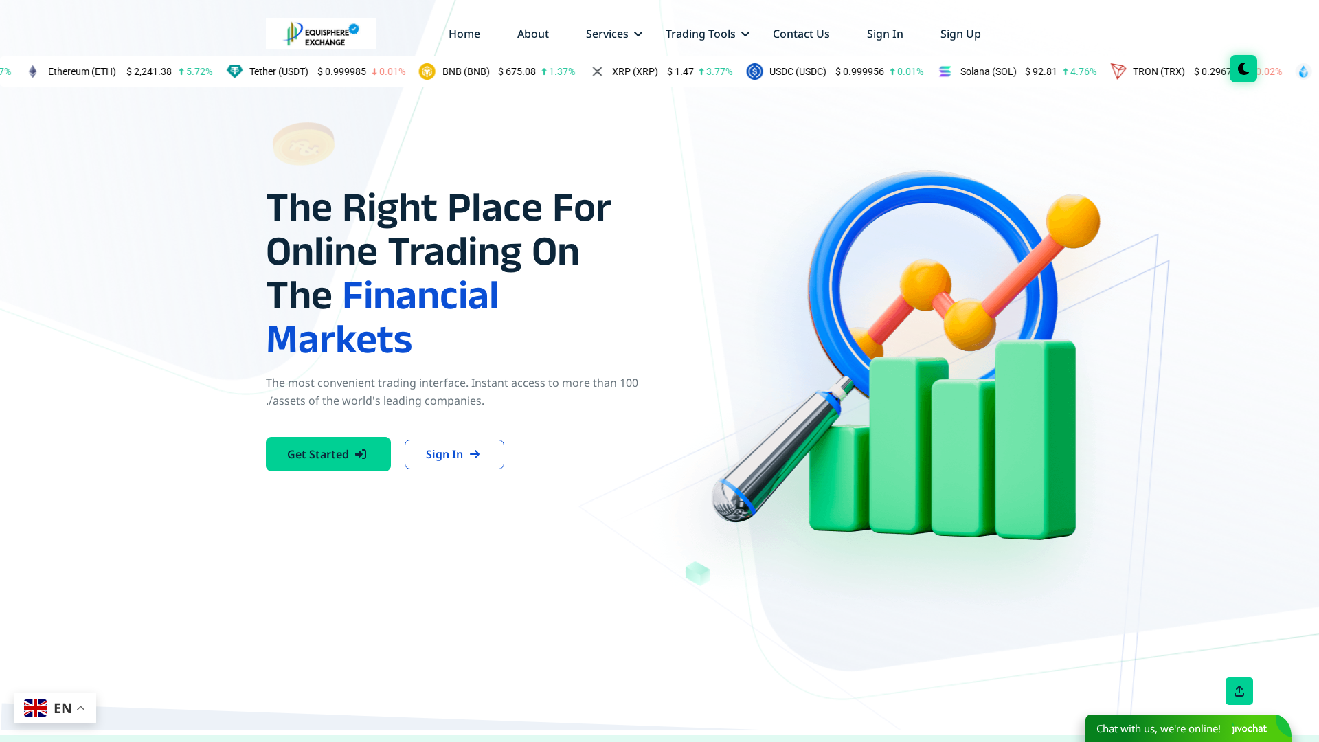 Screenshot of sprintfxoptions.com