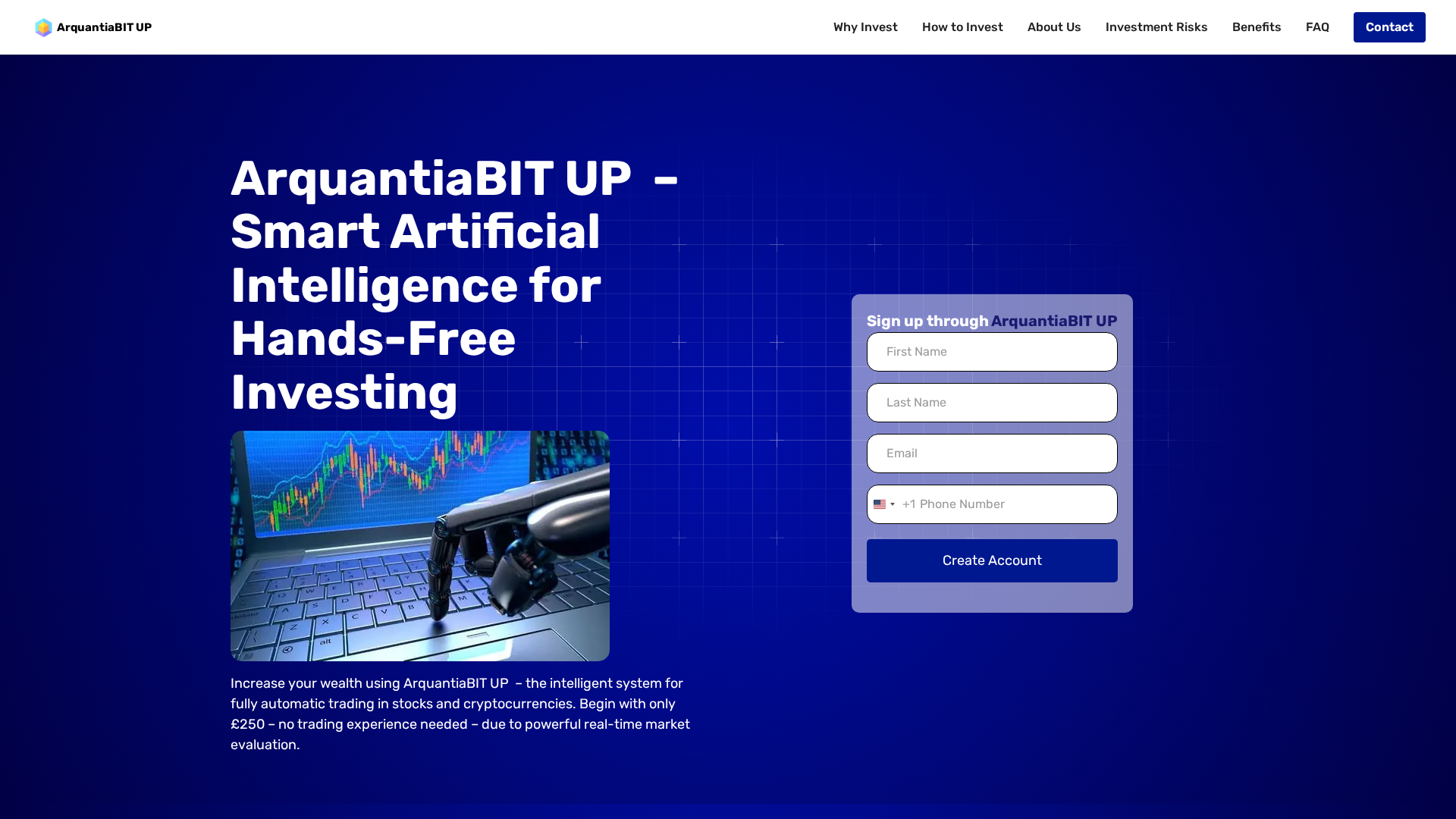 Screenshot of arquantiabit.com