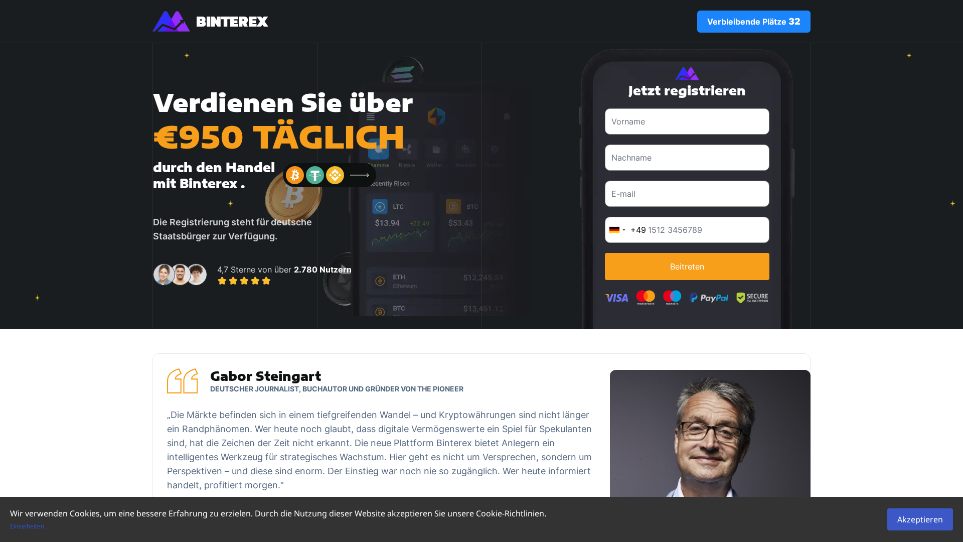 Screenshot of binterex.org