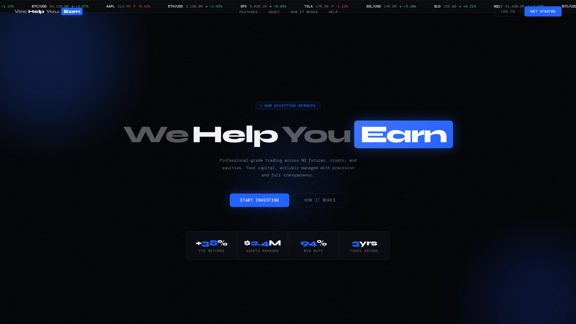 Screenshot of wehelpyouearn.online