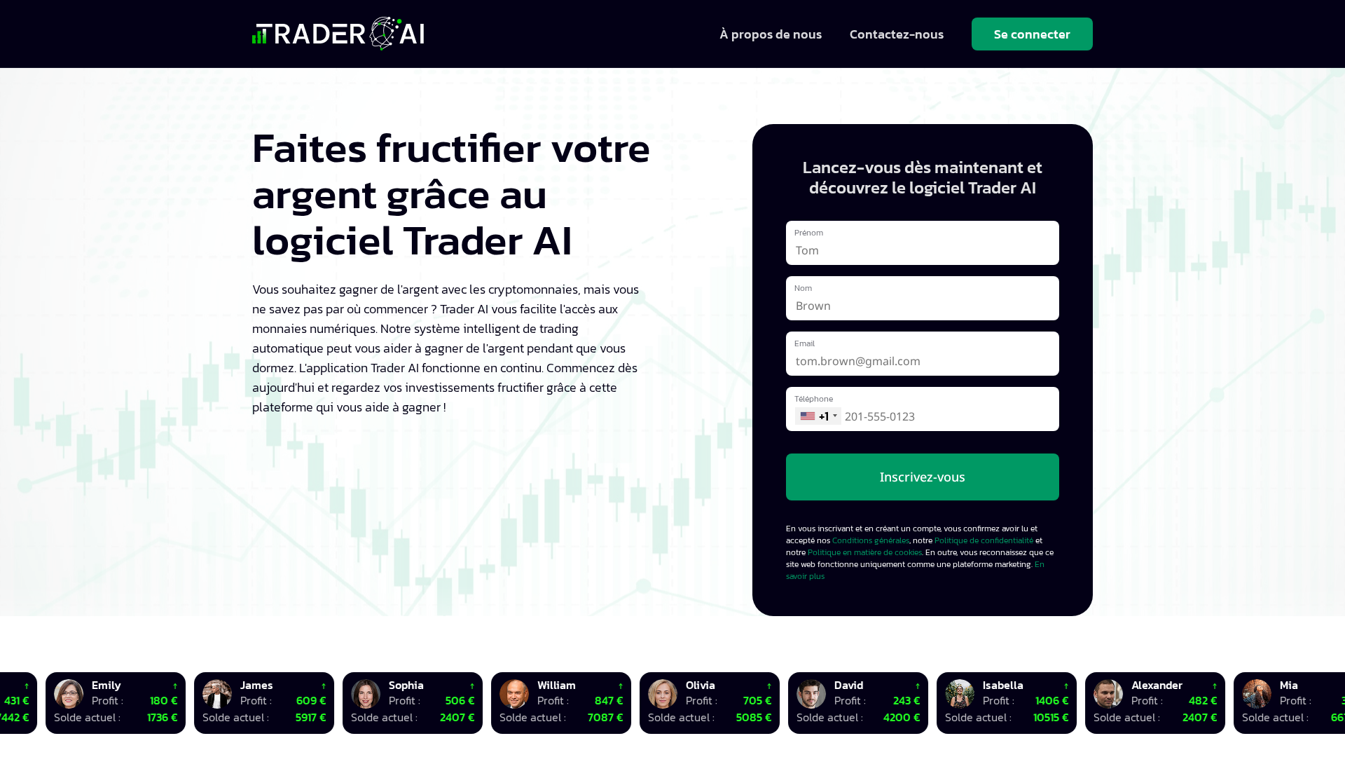 Screenshot of traderai-invest.xyz