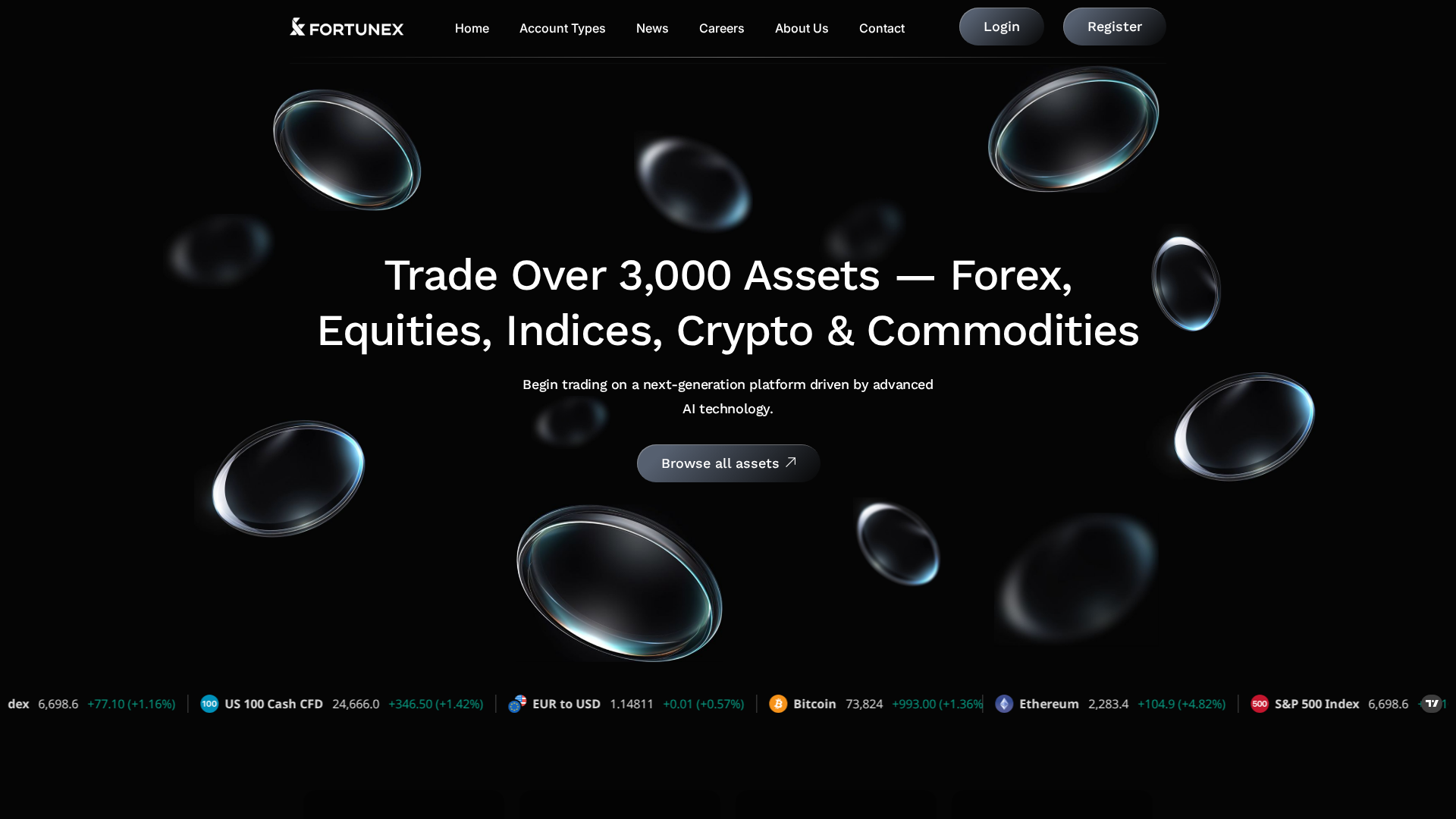 Screenshot of fortunex.app