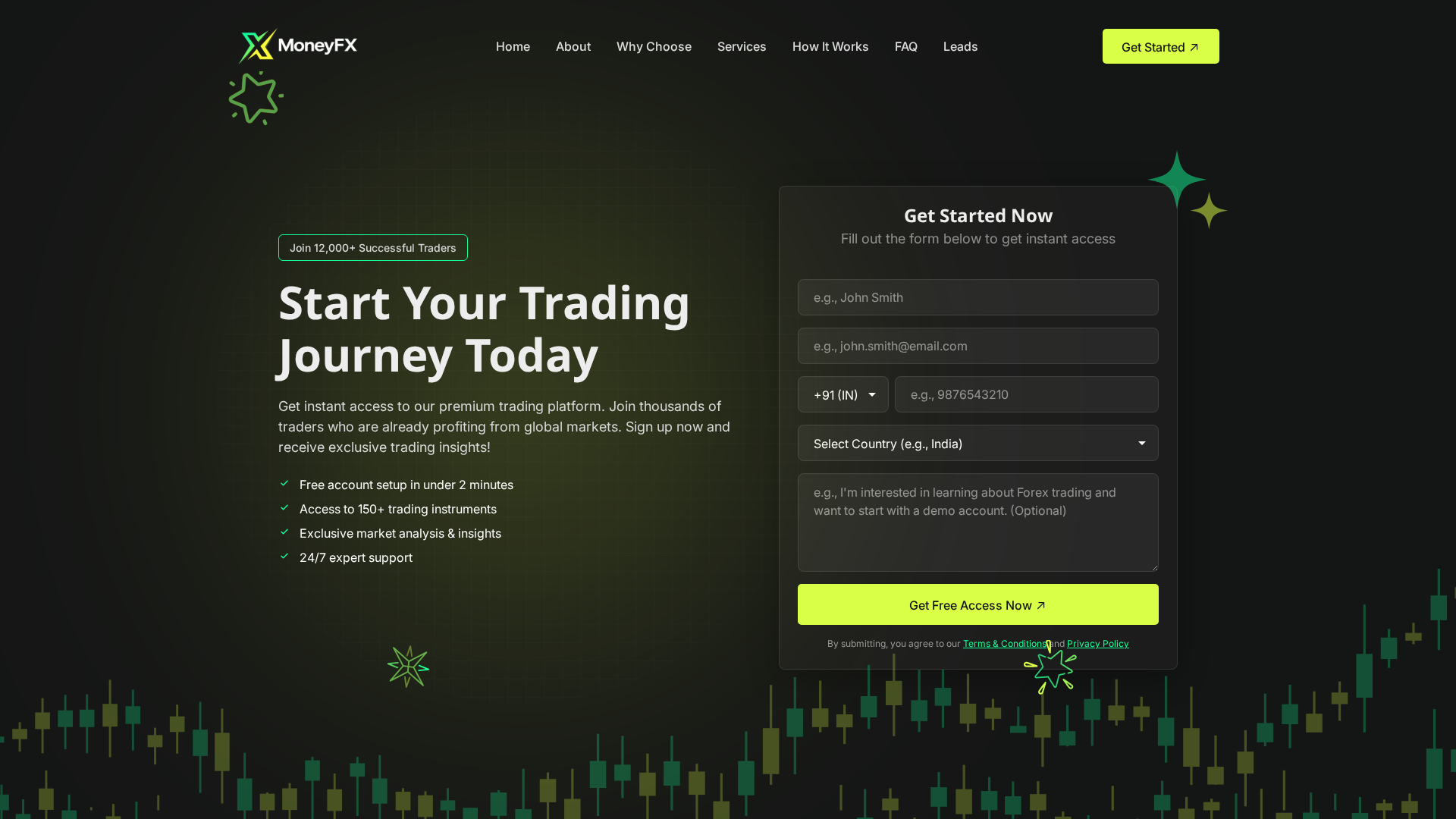 Screenshot of moneyfx.in