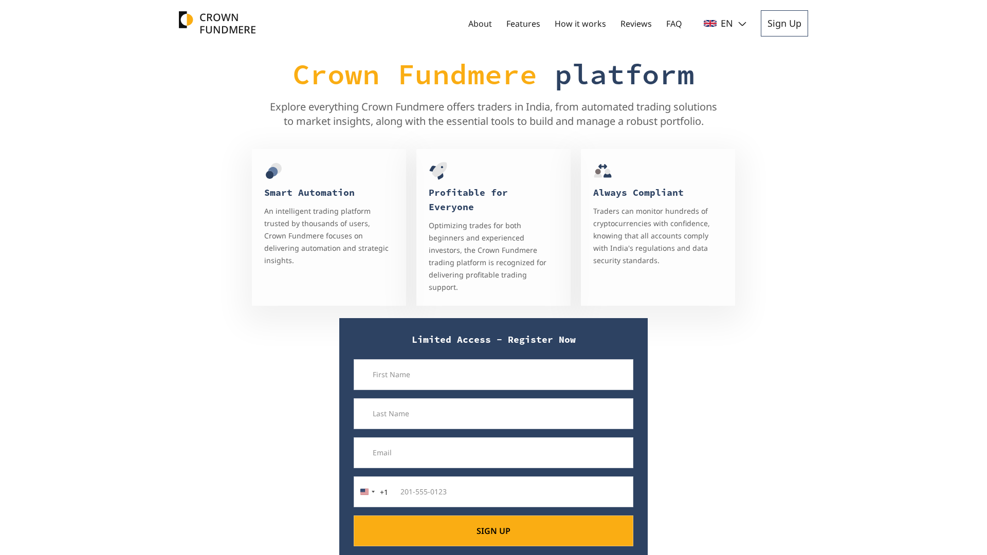 Screenshot of crown-fundmere.com