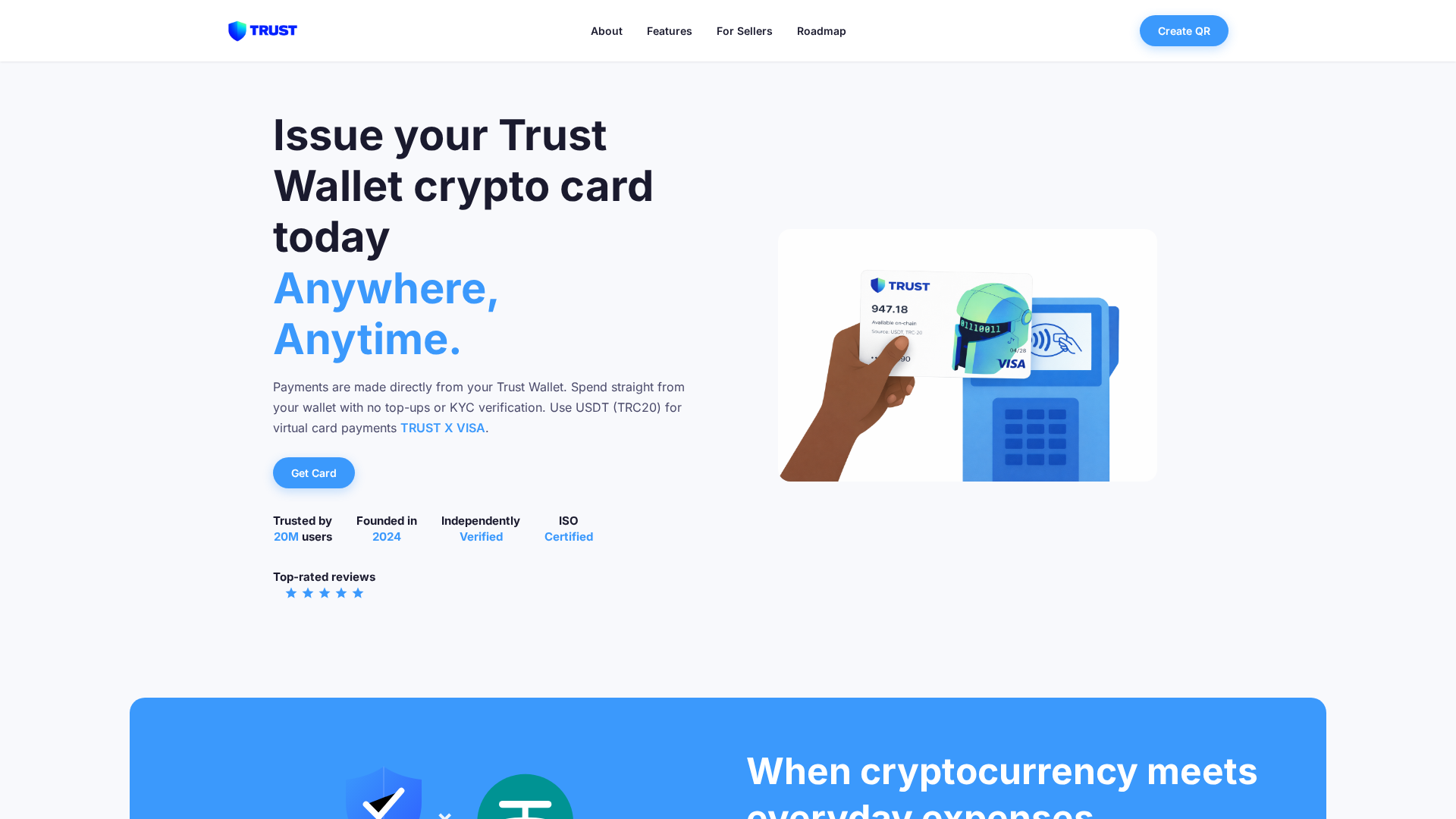 Screenshot of trustscard.top