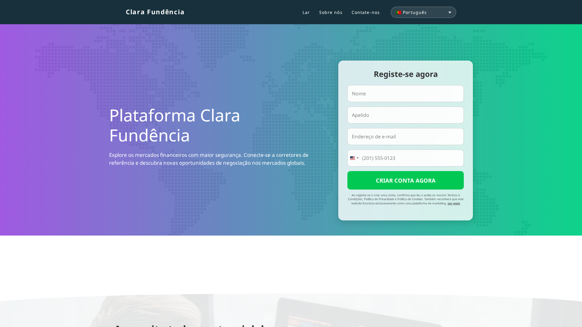 Screenshot of clarafundencia-pt.fyi