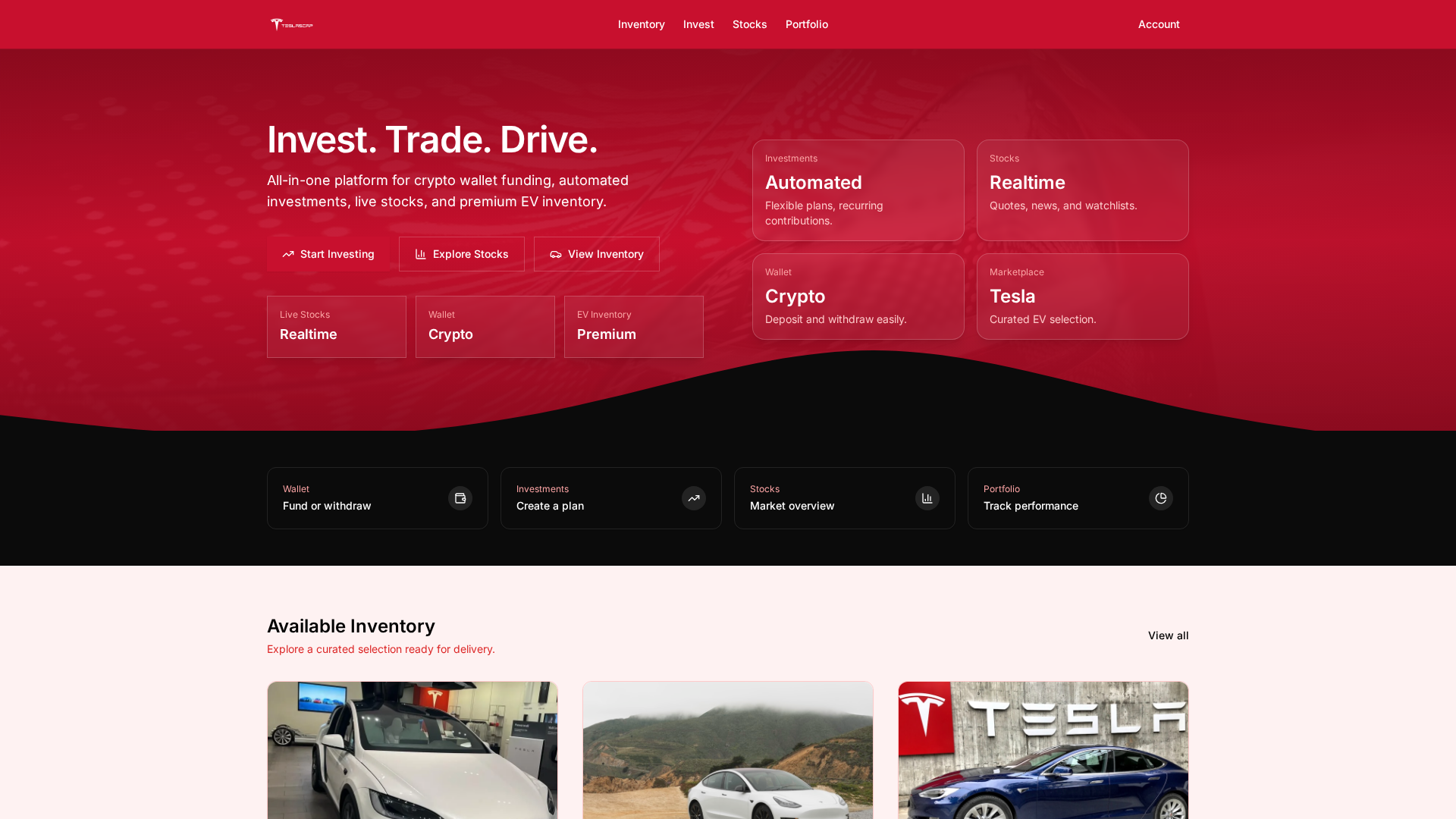 Screenshot of teslascap.online