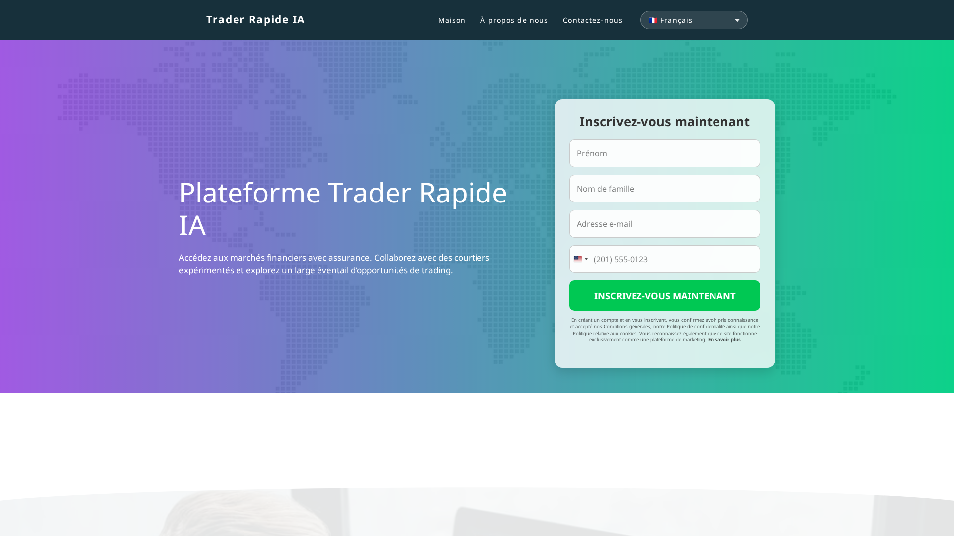 Screenshot of traderrapideia-fr.fyi