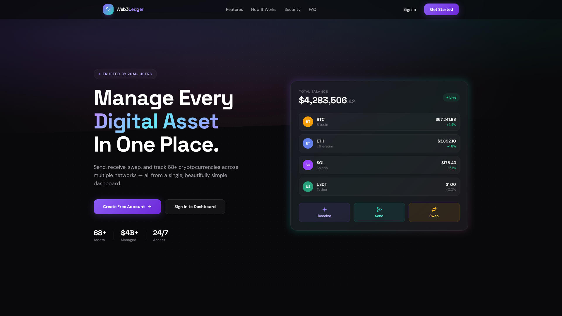 Screenshot of web3ledger.site