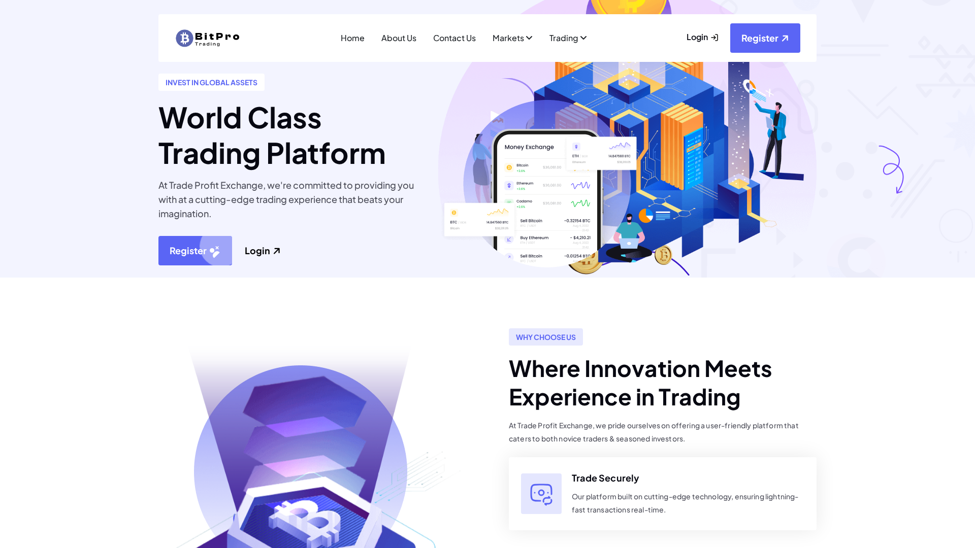 Screenshot of tradeprofitexchange.com