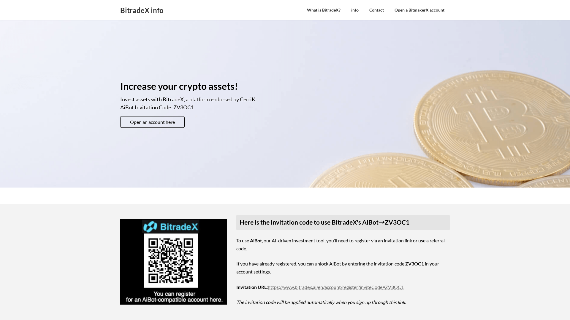 Screenshot of bitradexinfo.com