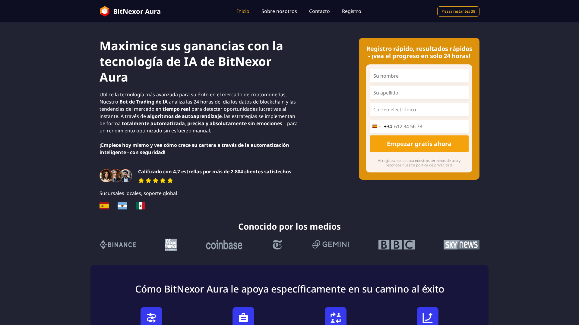 Screenshot of bitnexoraura.es