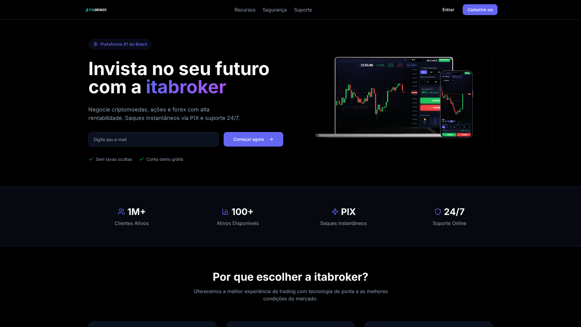 Screenshot of itabroker.com