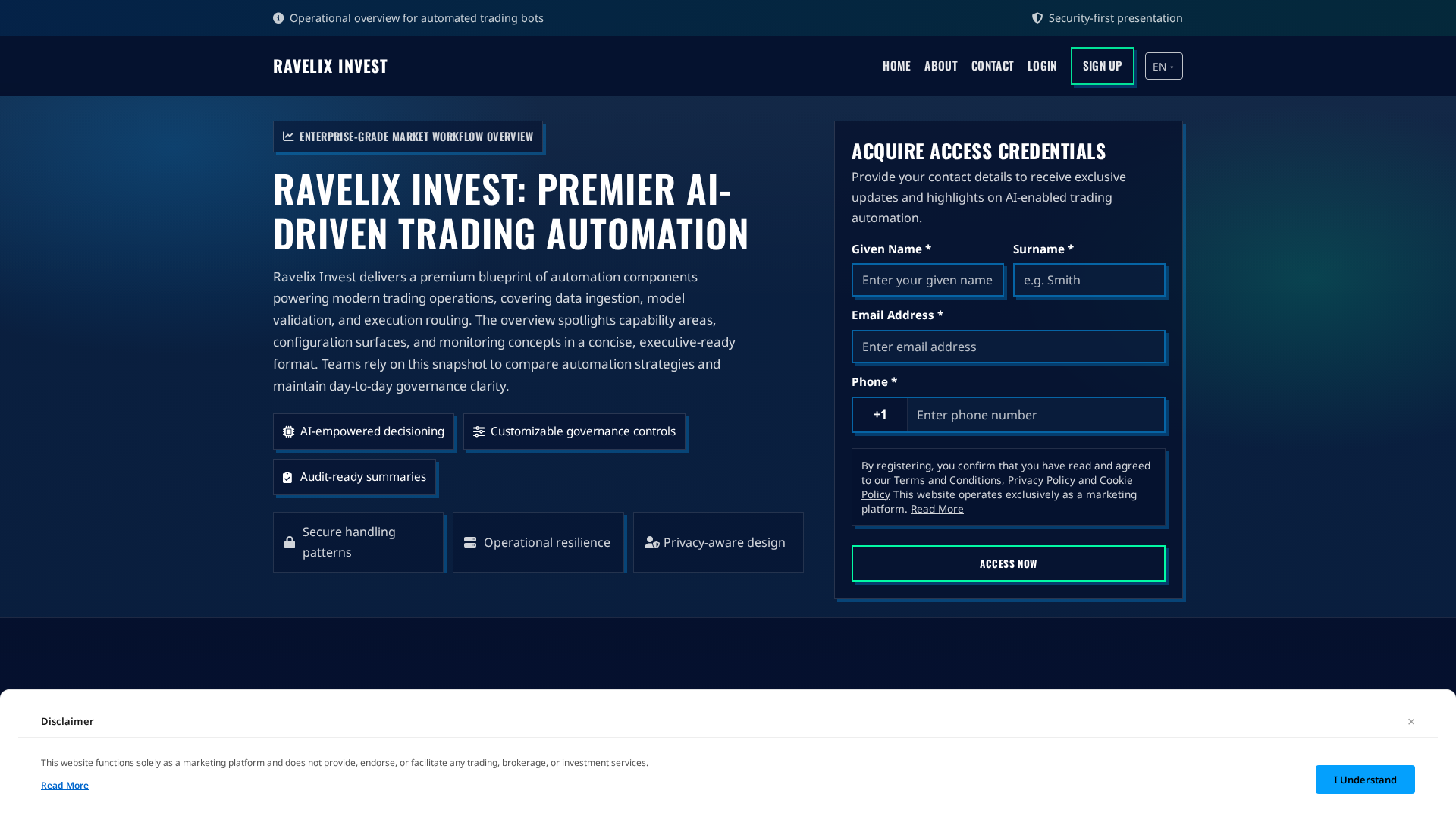 Screenshot of ravelixinvest.xyz