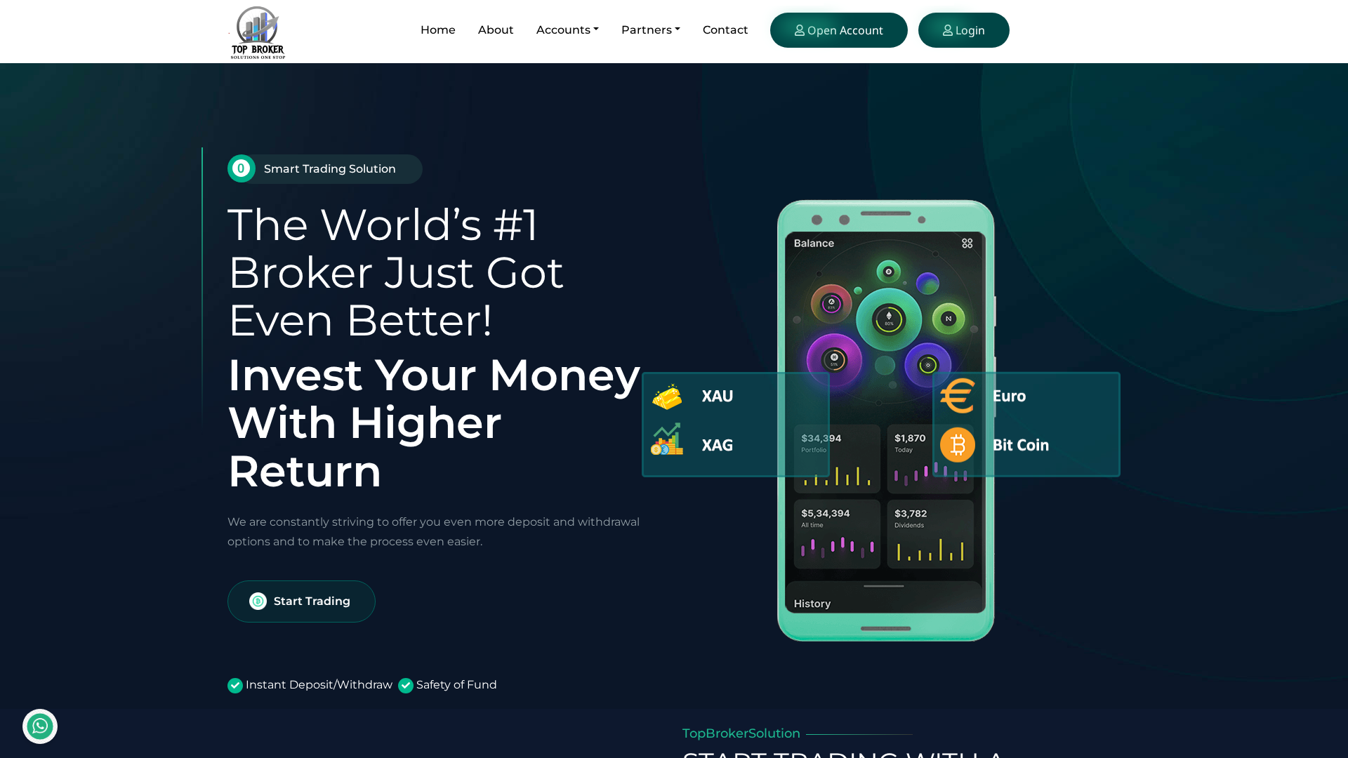 Screenshot of topbrokersolution.com