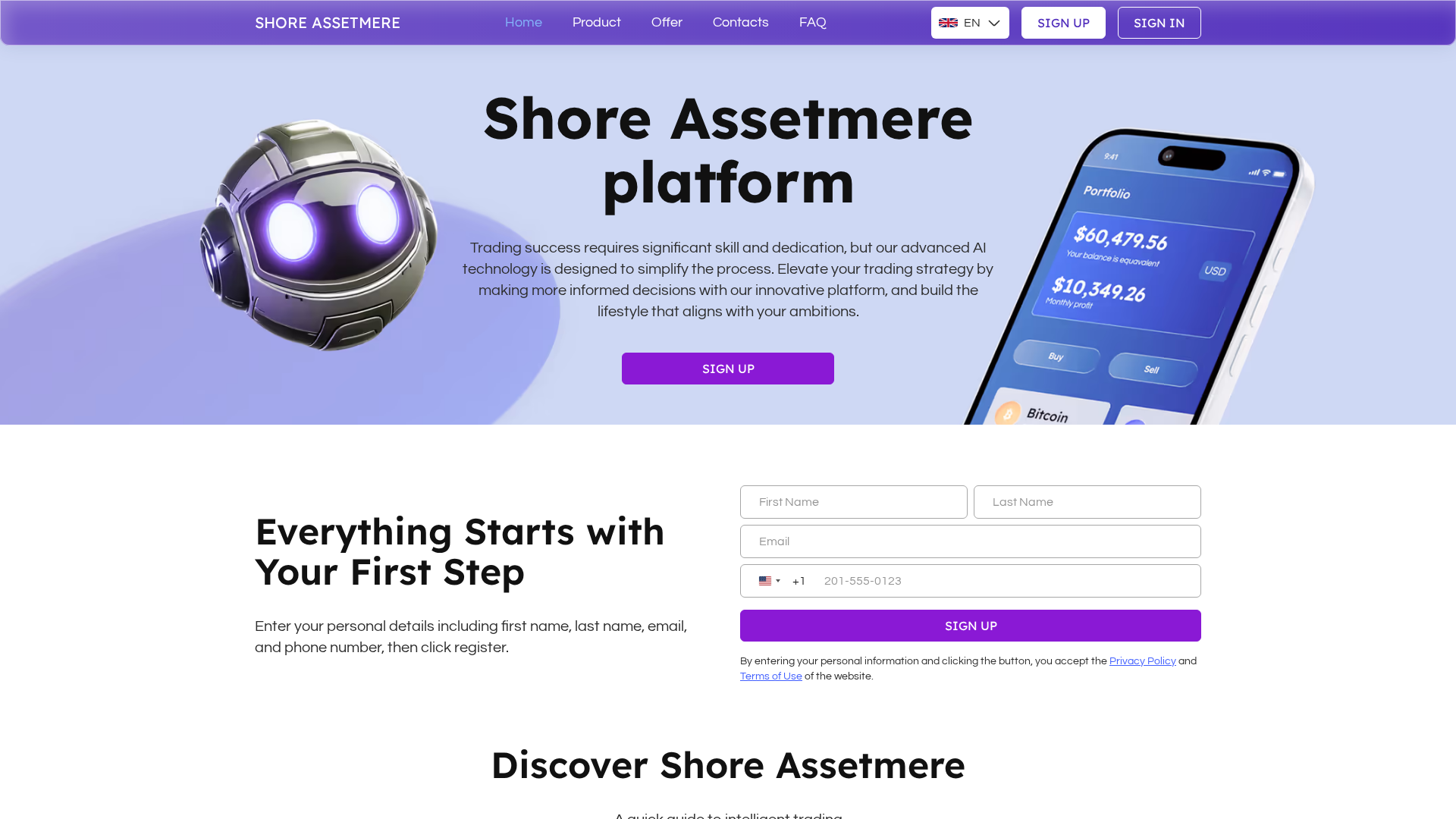 Screenshot of shore-assetmere.com