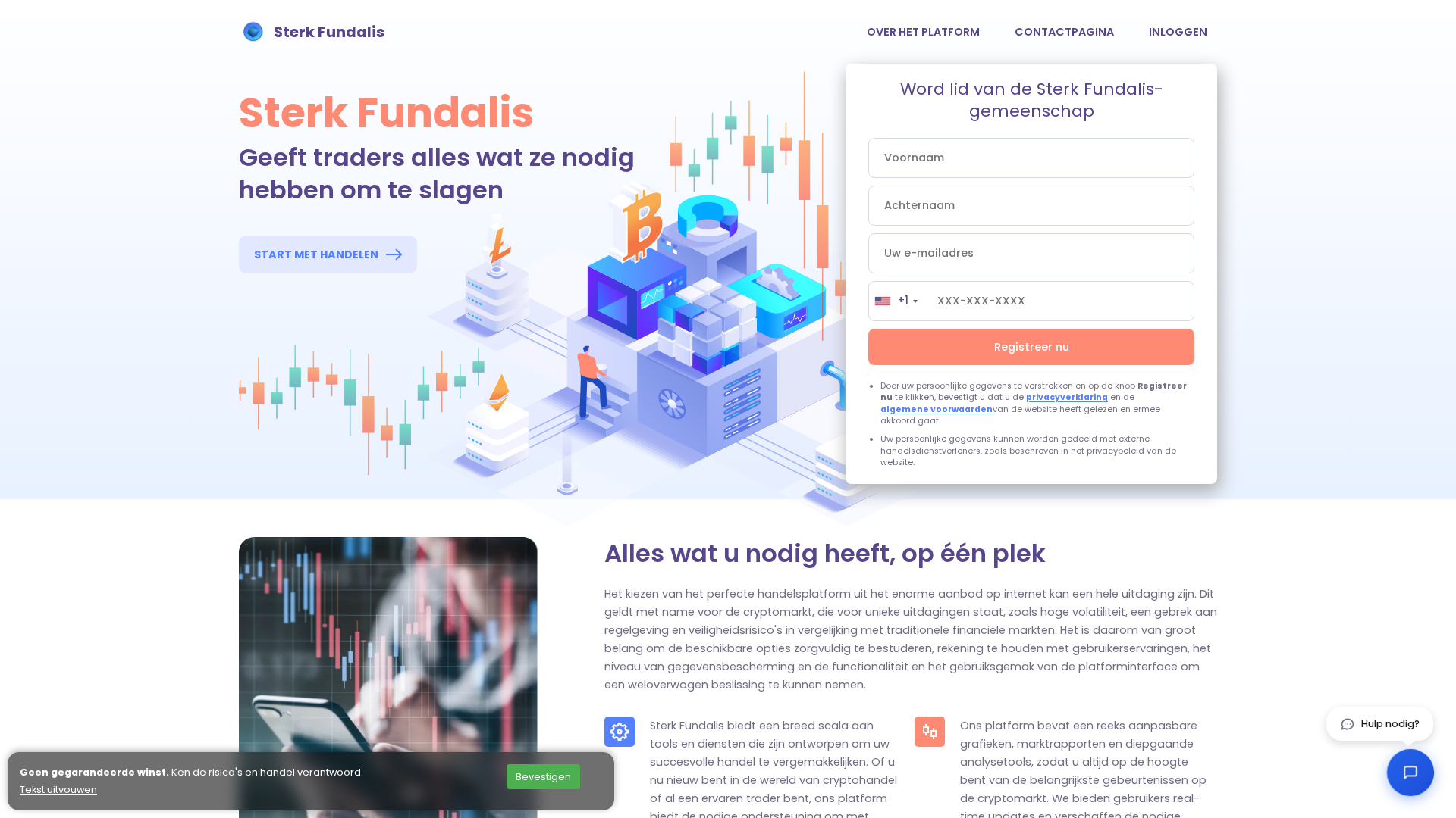 Screenshot of sterkfundalisai.com