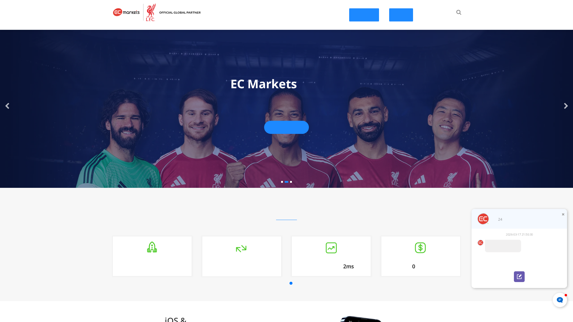 Screenshot of ecitctrader.com