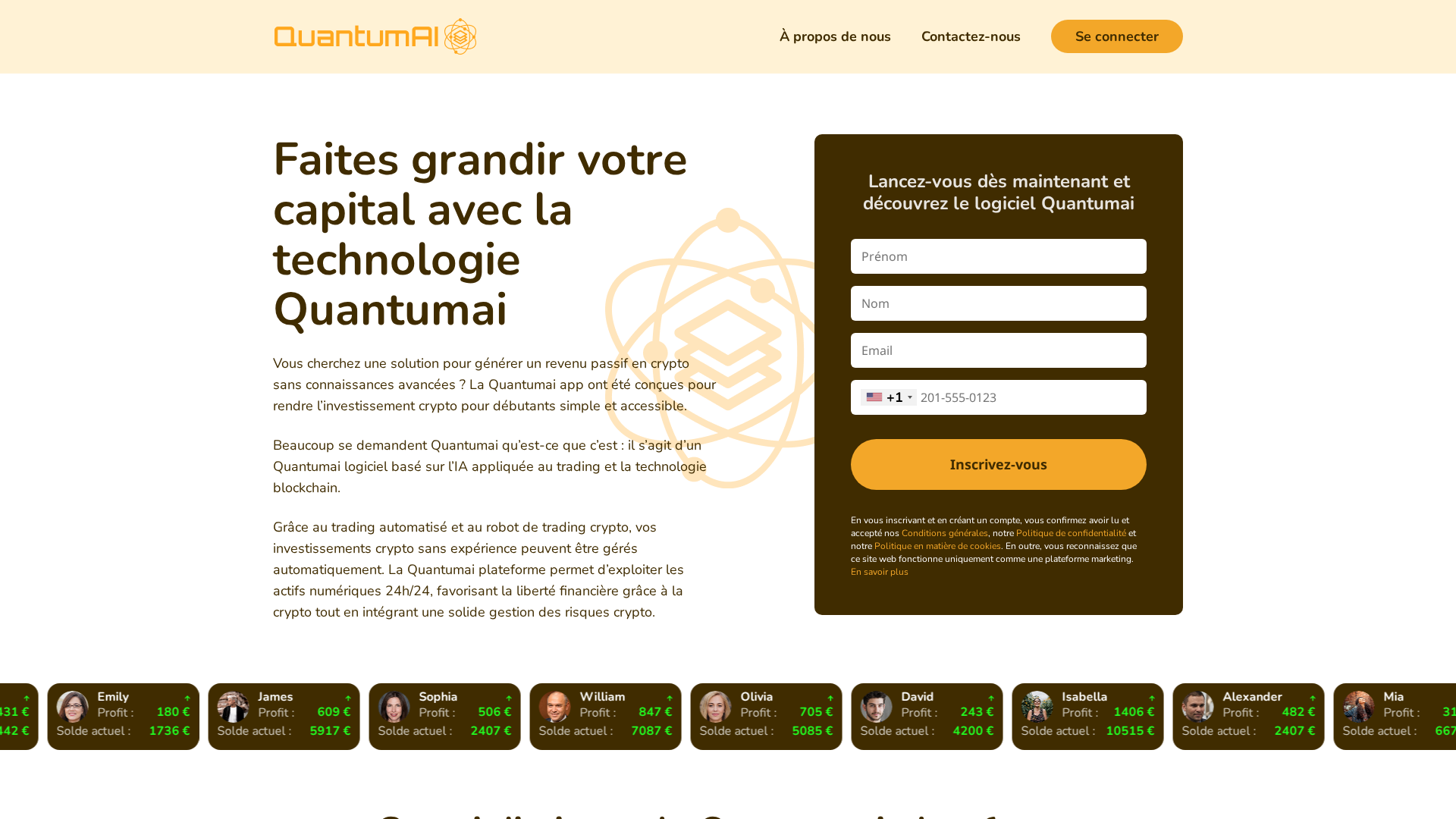 Screenshot of quantumai-global.com