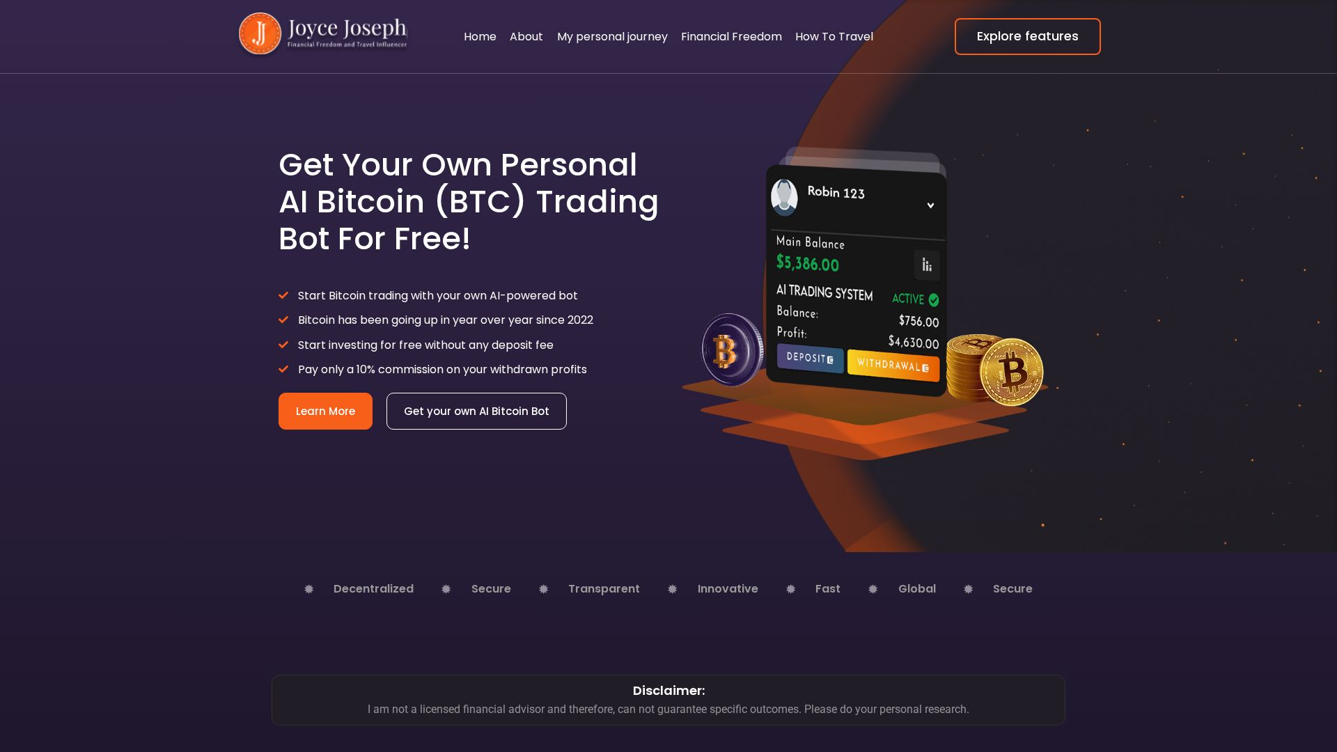 Screenshot of aibitcoinwealth.com