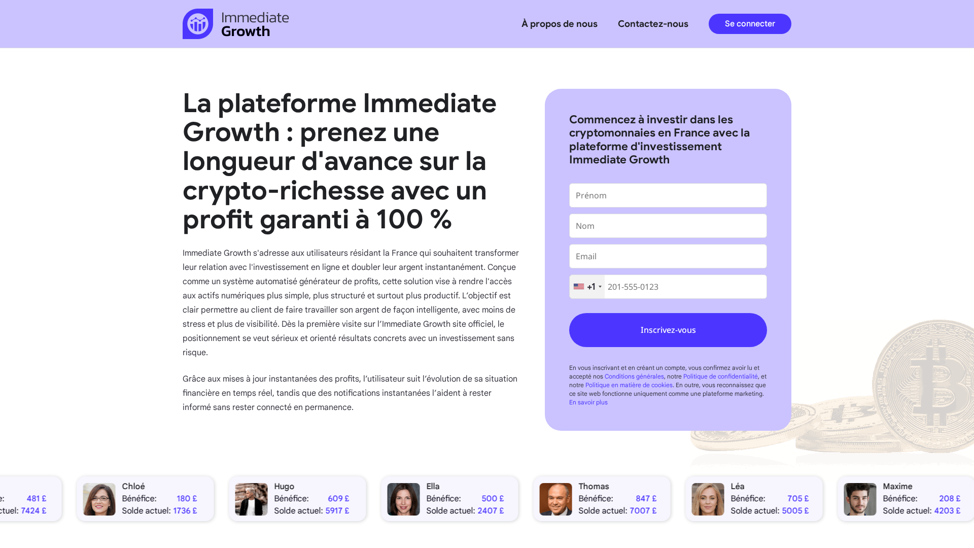 Screenshot of immediategrowth-platform.xyz