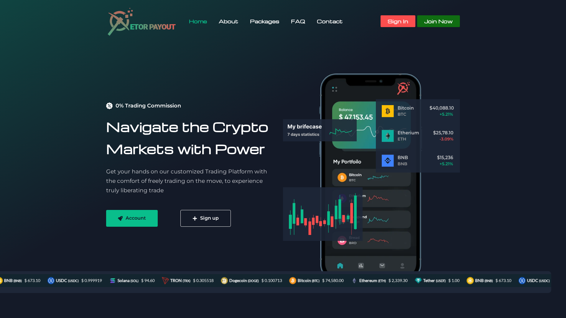 Screenshot of tradeetor.online