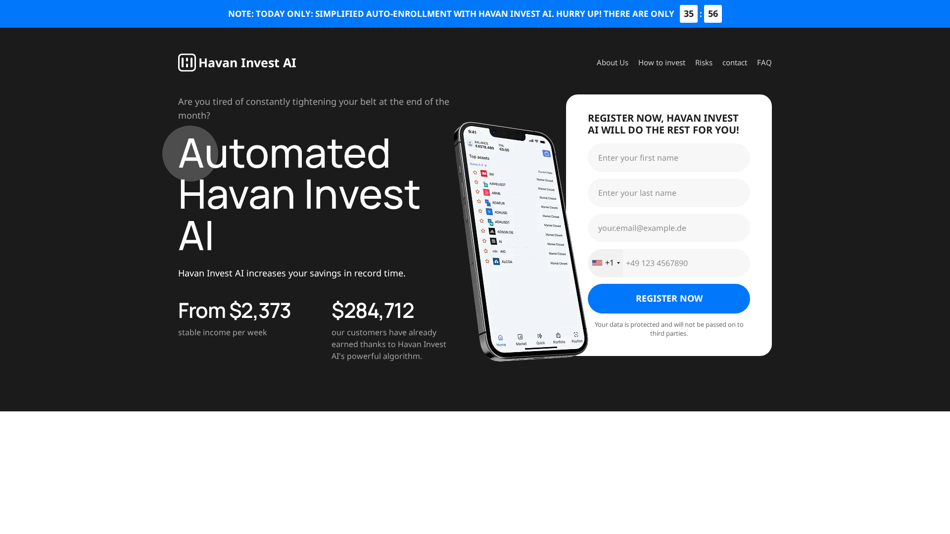 Screenshot of havaninvestai.net