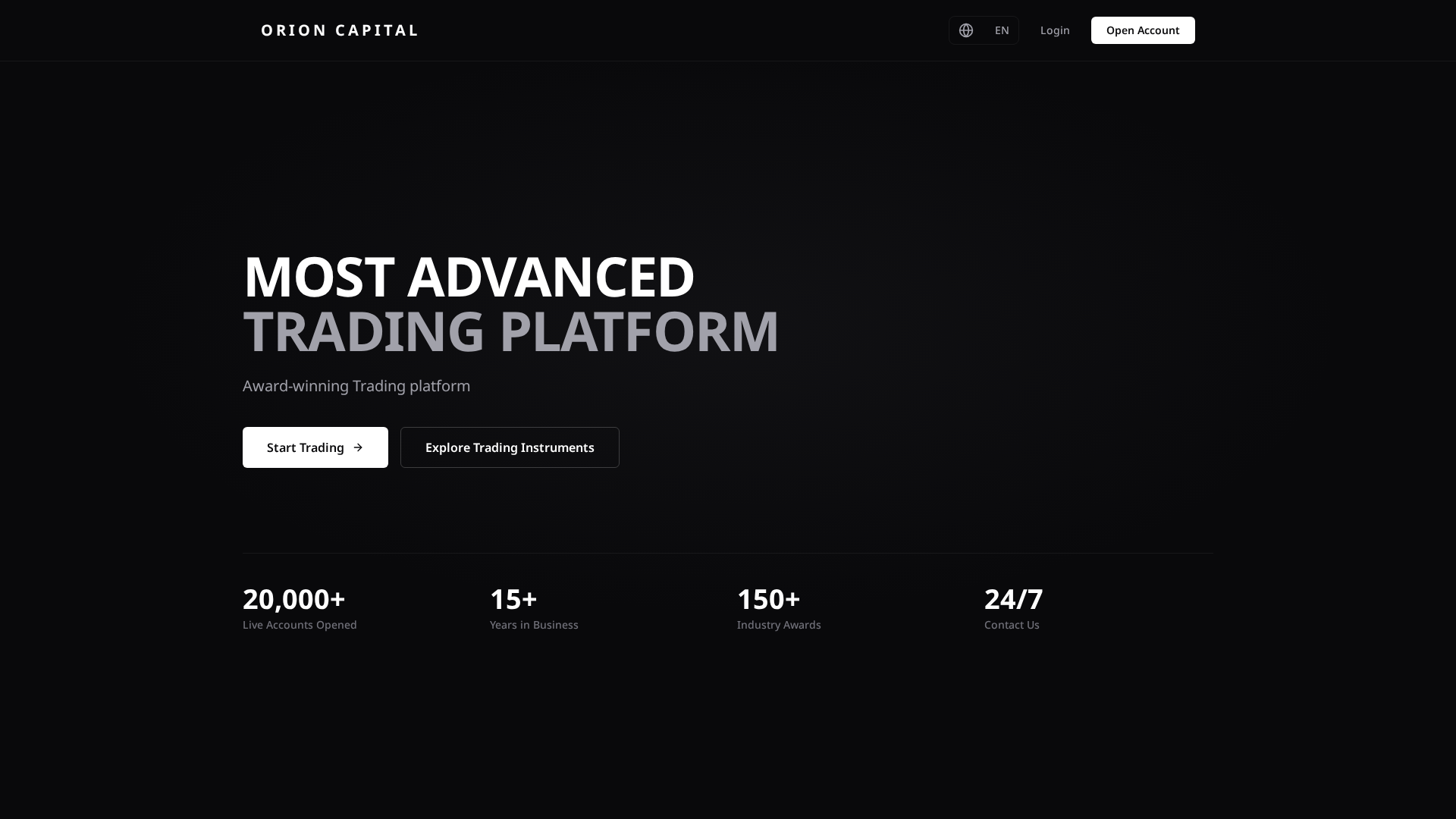 Screenshot of orioncapitalpro.com