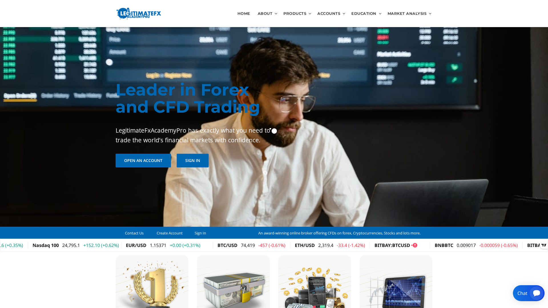 Screenshot of legitimatefxacademypro.com