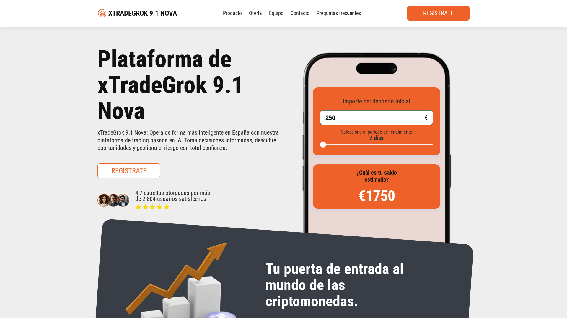 Screenshot of xtradegrok-91nova.com