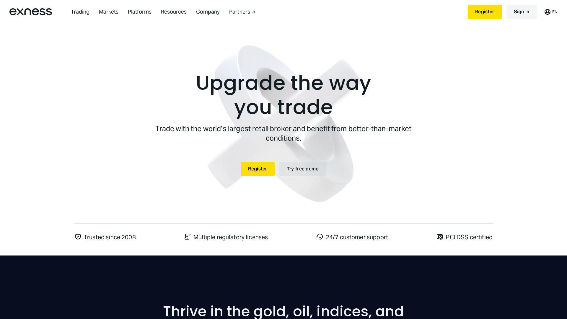 Screenshot of exnesske.com