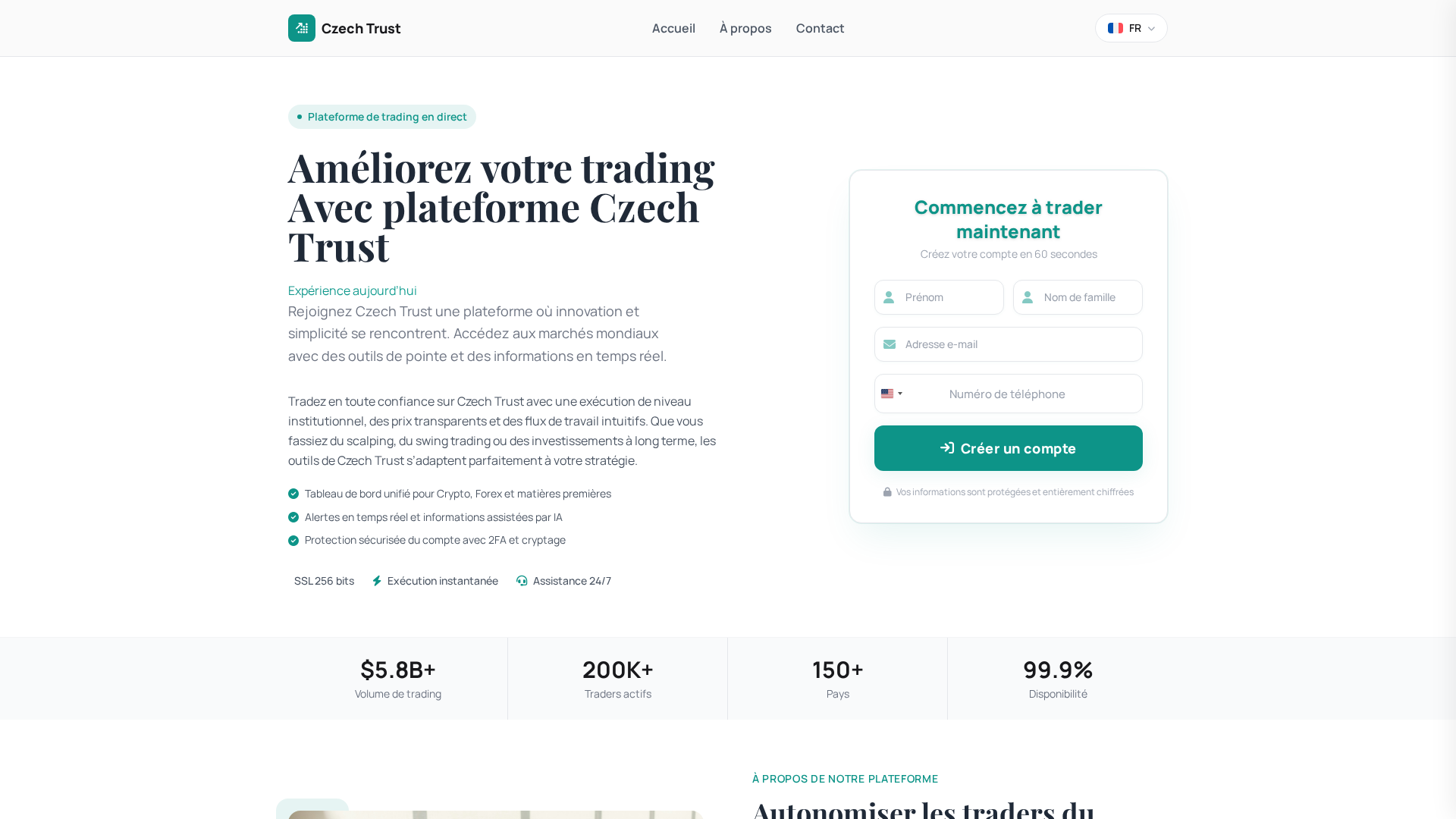 Screenshot of czechtrust-fr.com